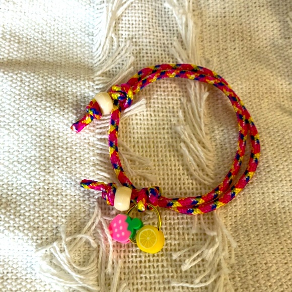 New Super Cute Strawberry Lemonade Sliding Bracelet multi Pink - Picture 4 of 6